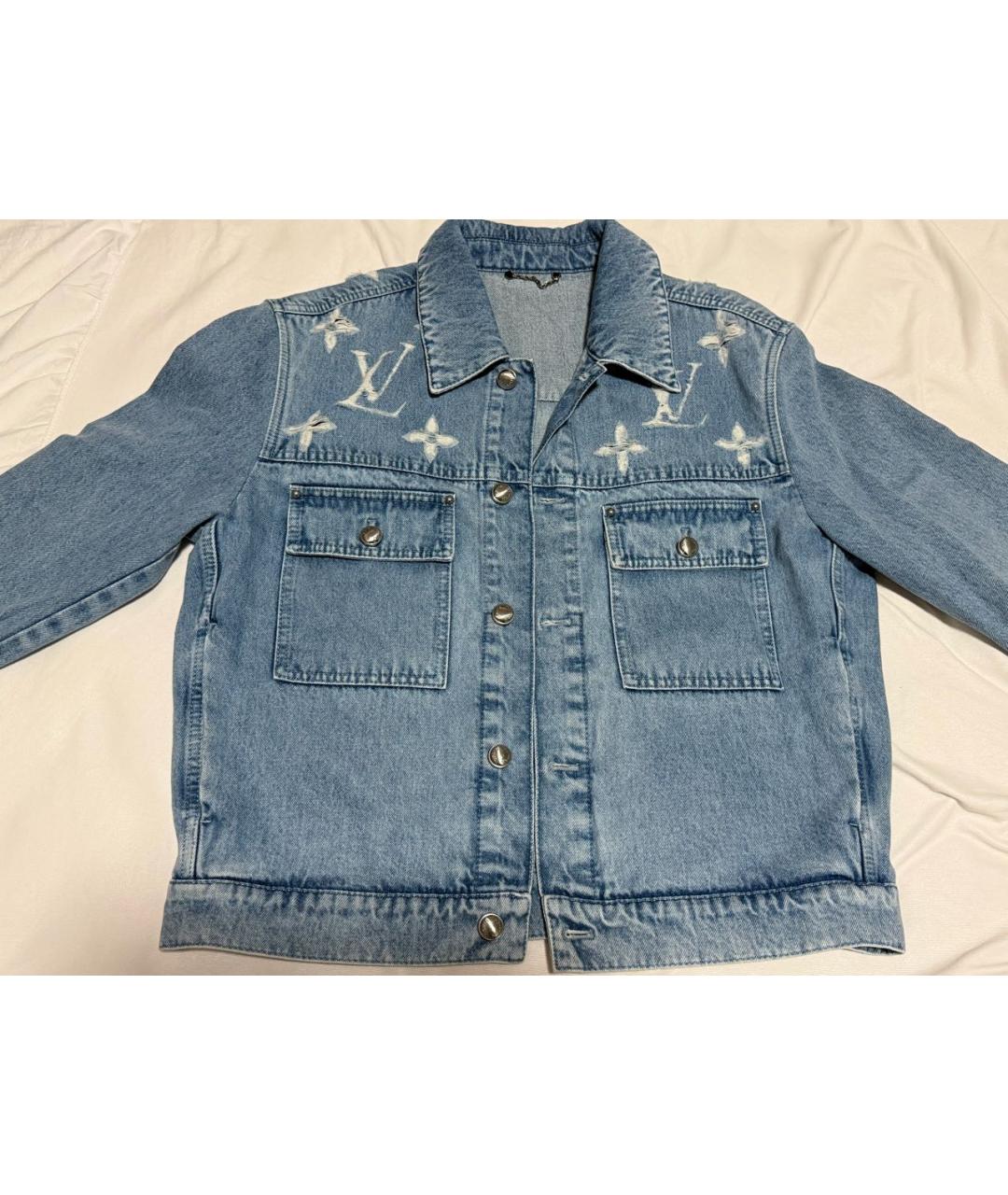 LOUIS VUITTON Голубая деним куртка, фото 4