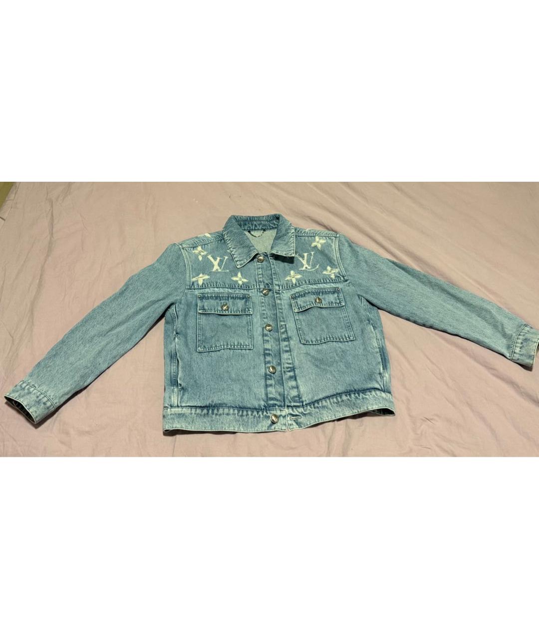LOUIS VUITTON Голубая деним куртка, фото 2