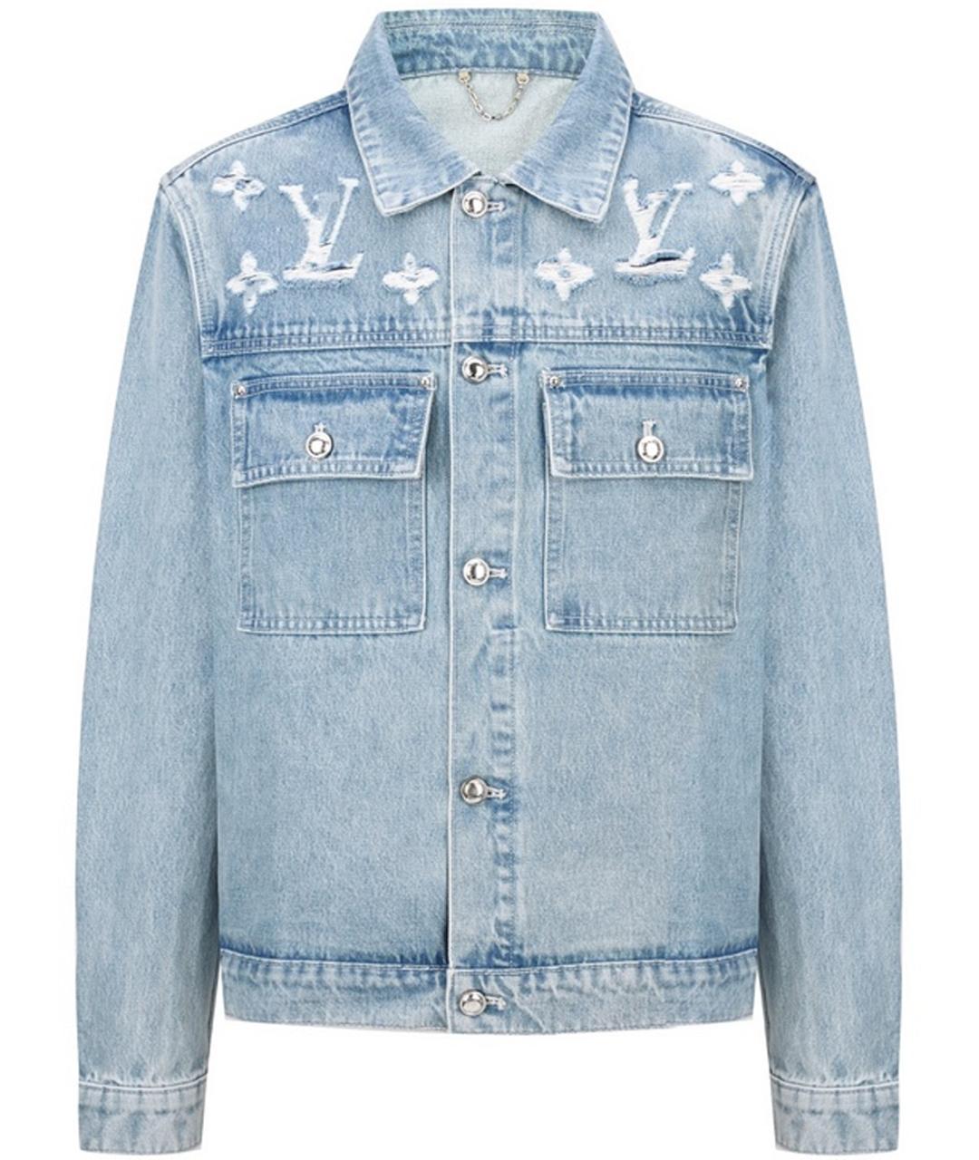 LOUIS VUITTON Голубая деним куртка, фото 1