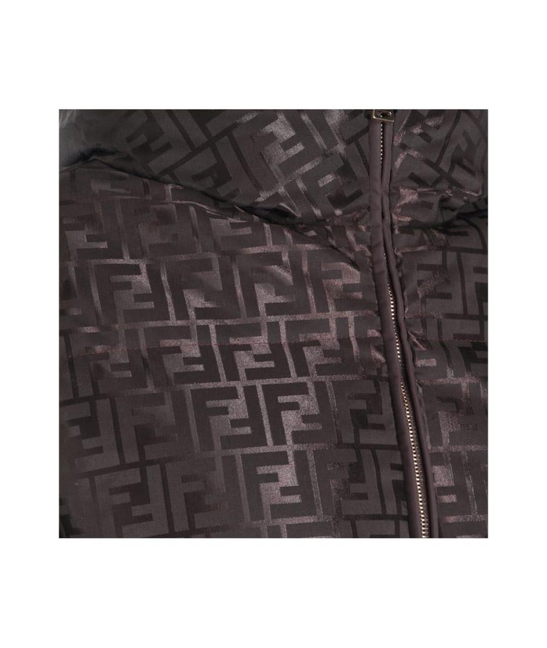 FENDI Коричневый пуховик, фото 4