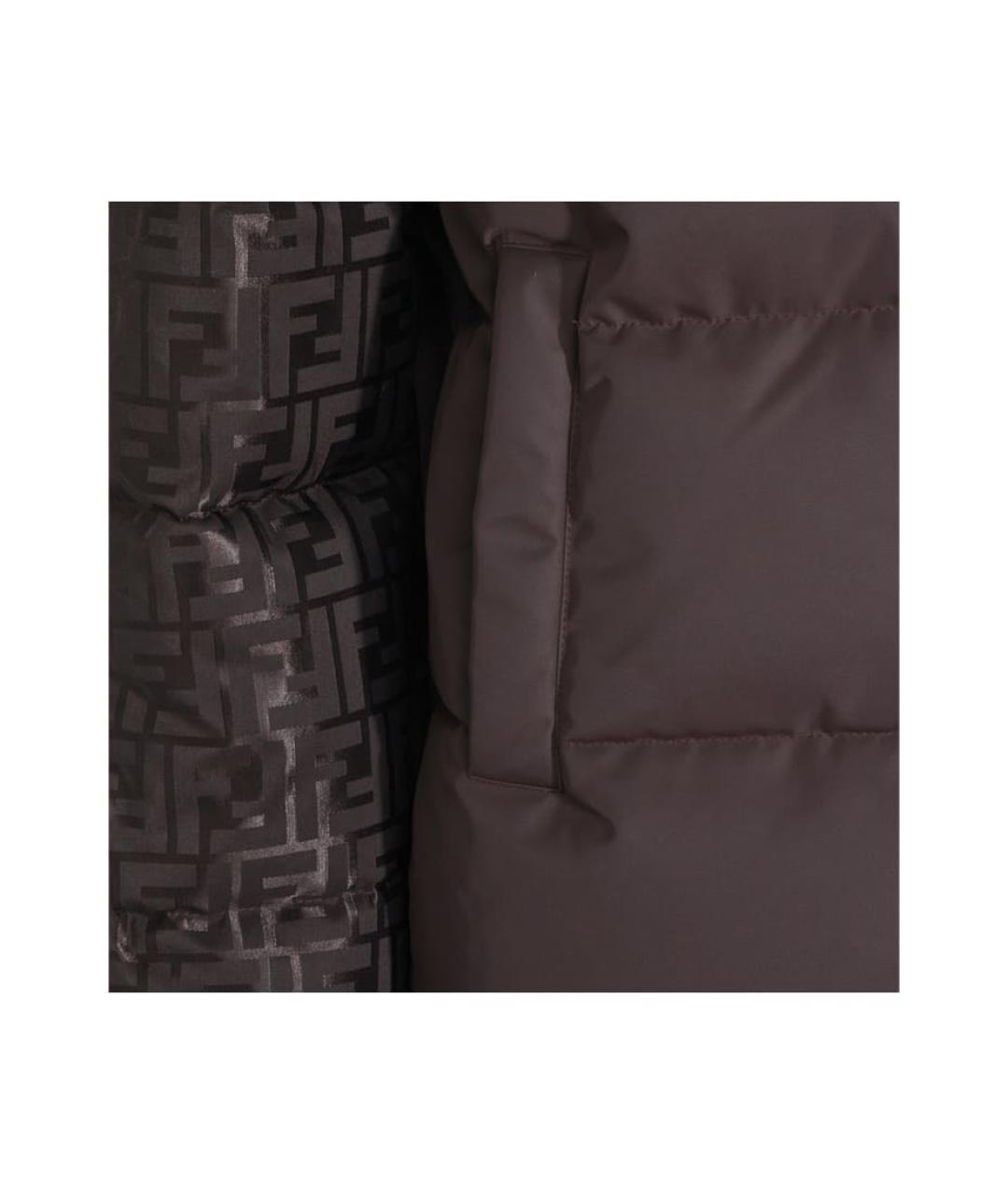 FENDI Коричневый пуховик, фото 3