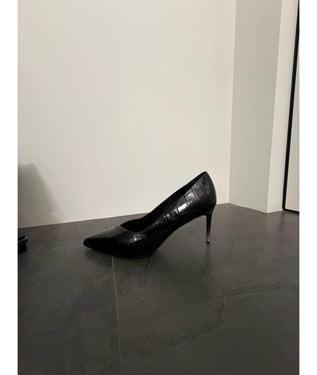 MAX MARA Черные кожаные туфли, фото 8