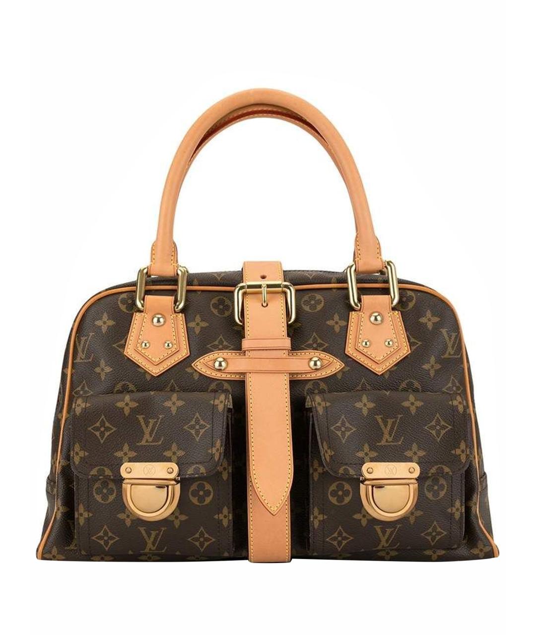 LOUIS VUITTON Коричневая сумка с короткими ручками, фото 1