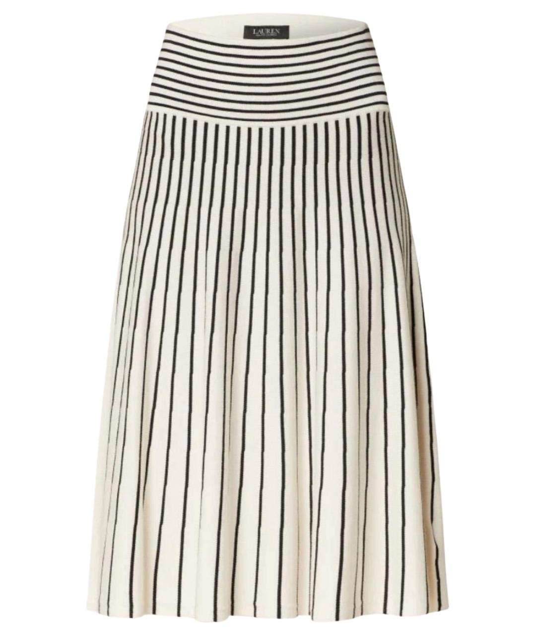 RALPH LAUREN Мульти хлопковая юбка миди, фото 1