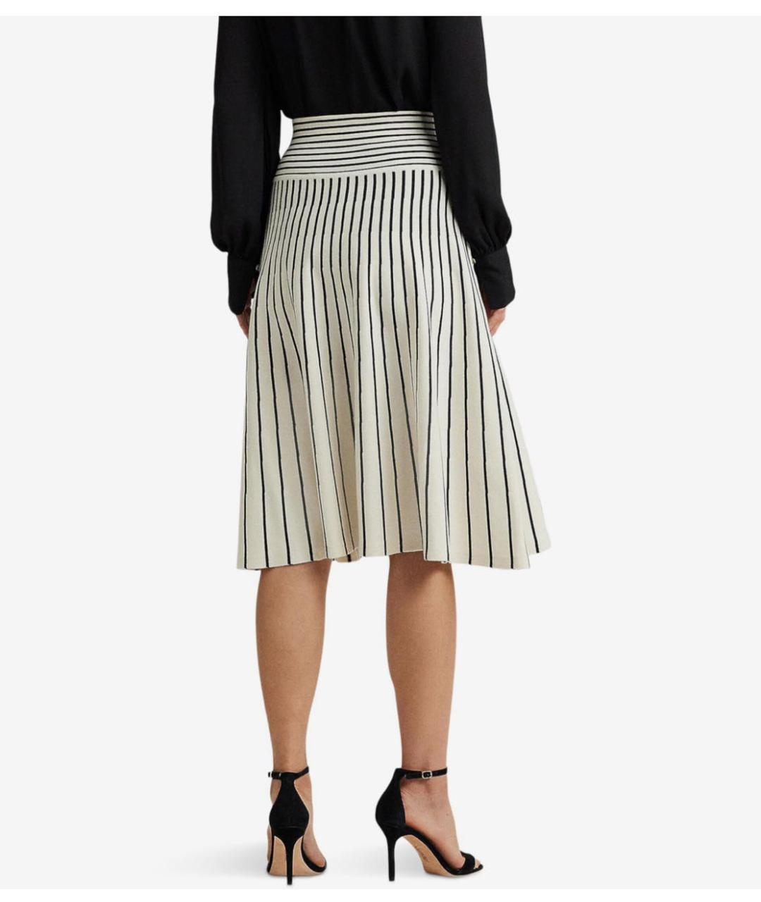 RALPH LAUREN Мульти хлопковая юбка миди, фото 2