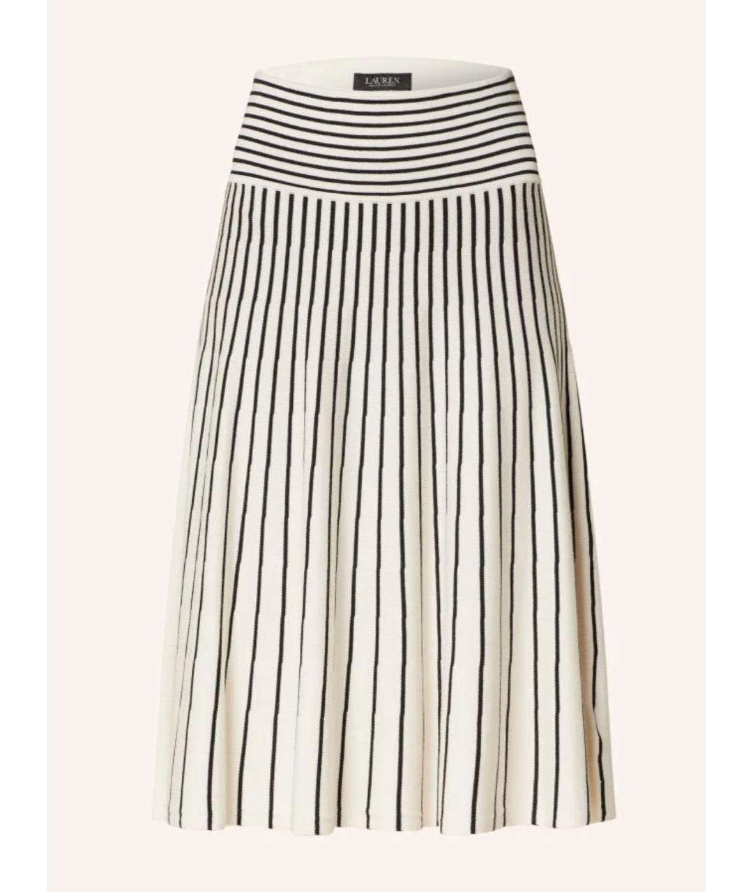 RALPH LAUREN Мульти хлопковая юбка миди, фото 8