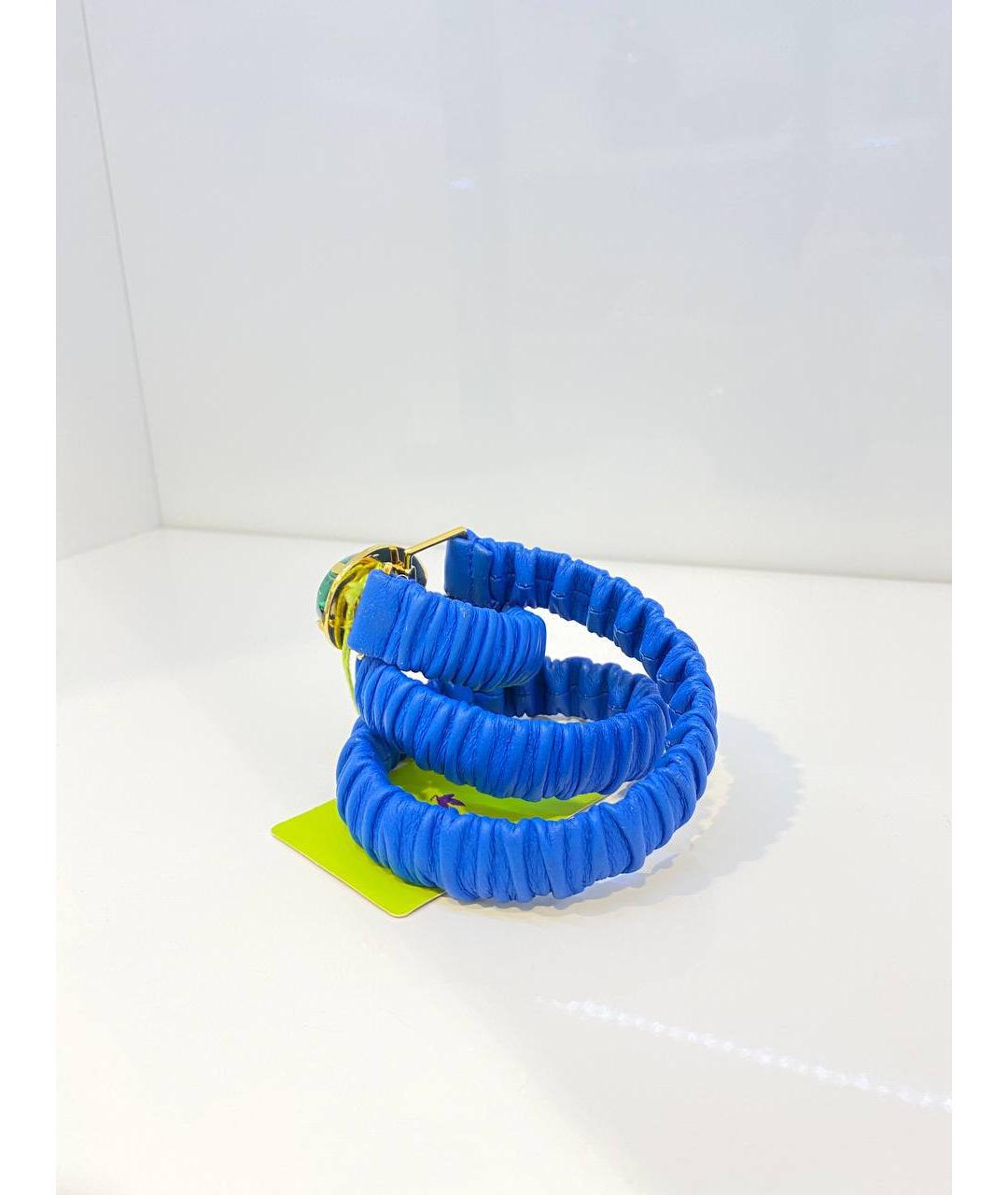 ETRO Синий кожаный ремень, фото 3