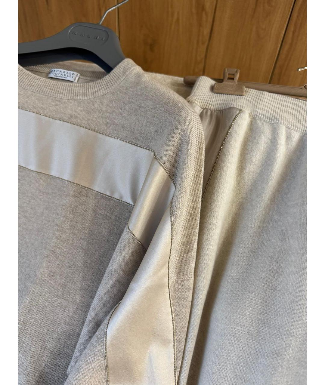 BRUNELLO CUCINELLI Серый кашемировый спортивные костюмы, фото 3