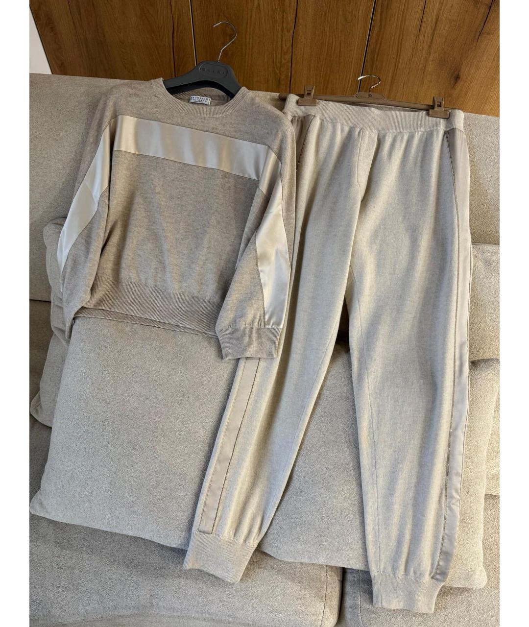 BRUNELLO CUCINELLI Серый кашемировый спортивные костюмы, фото 4