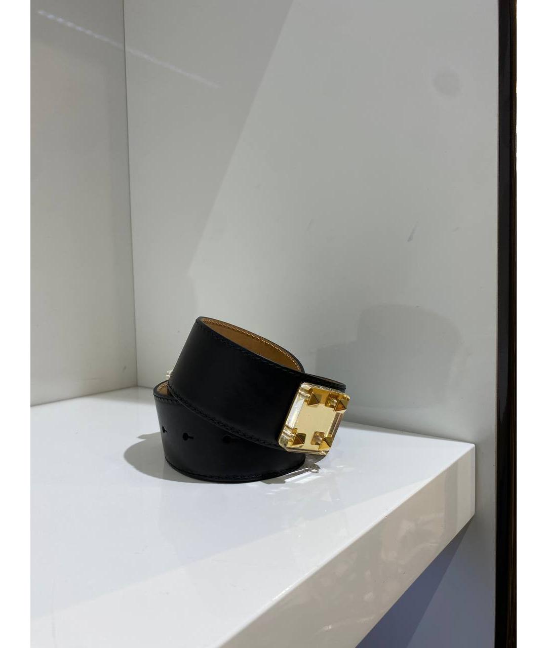 ETRO Черный кожаный ремень, фото 3