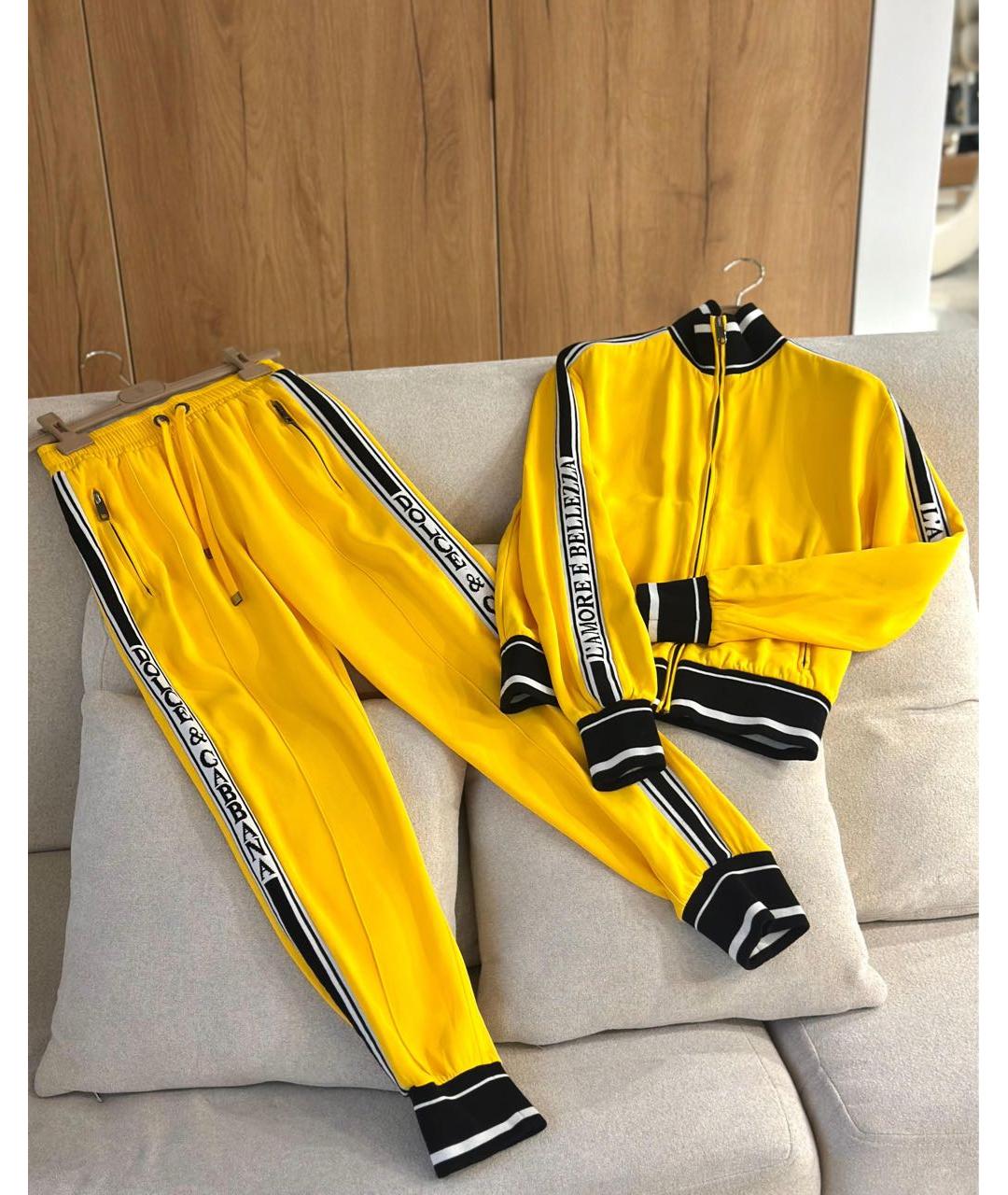 DOLCE&GABBANA Желтый спортивные костюмы, фото 2