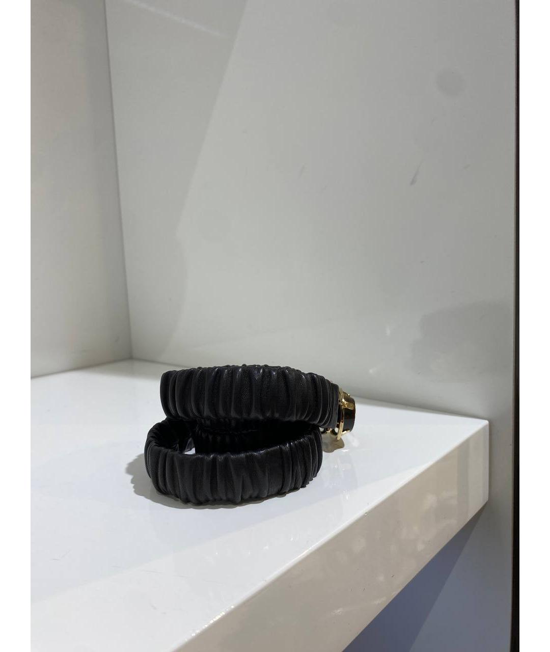 ETRO Черный кожаный ремень, фото 3