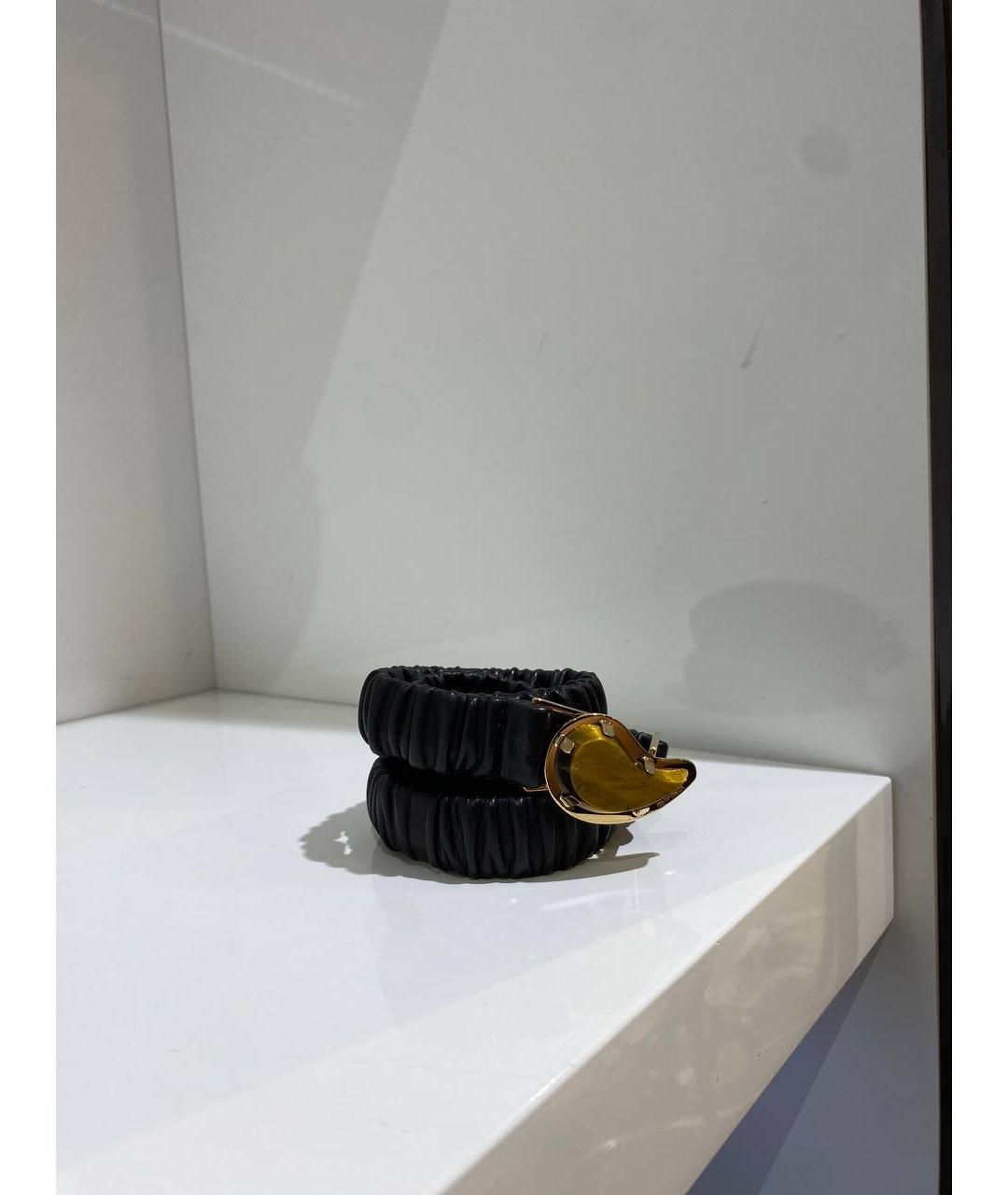 ETRO Черный кожаный ремень, фото 2