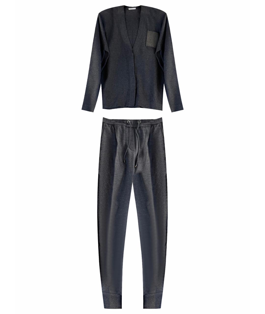 BRUNELLO CUCINELLI Серый кашемировый костюм с брюками, фото 1