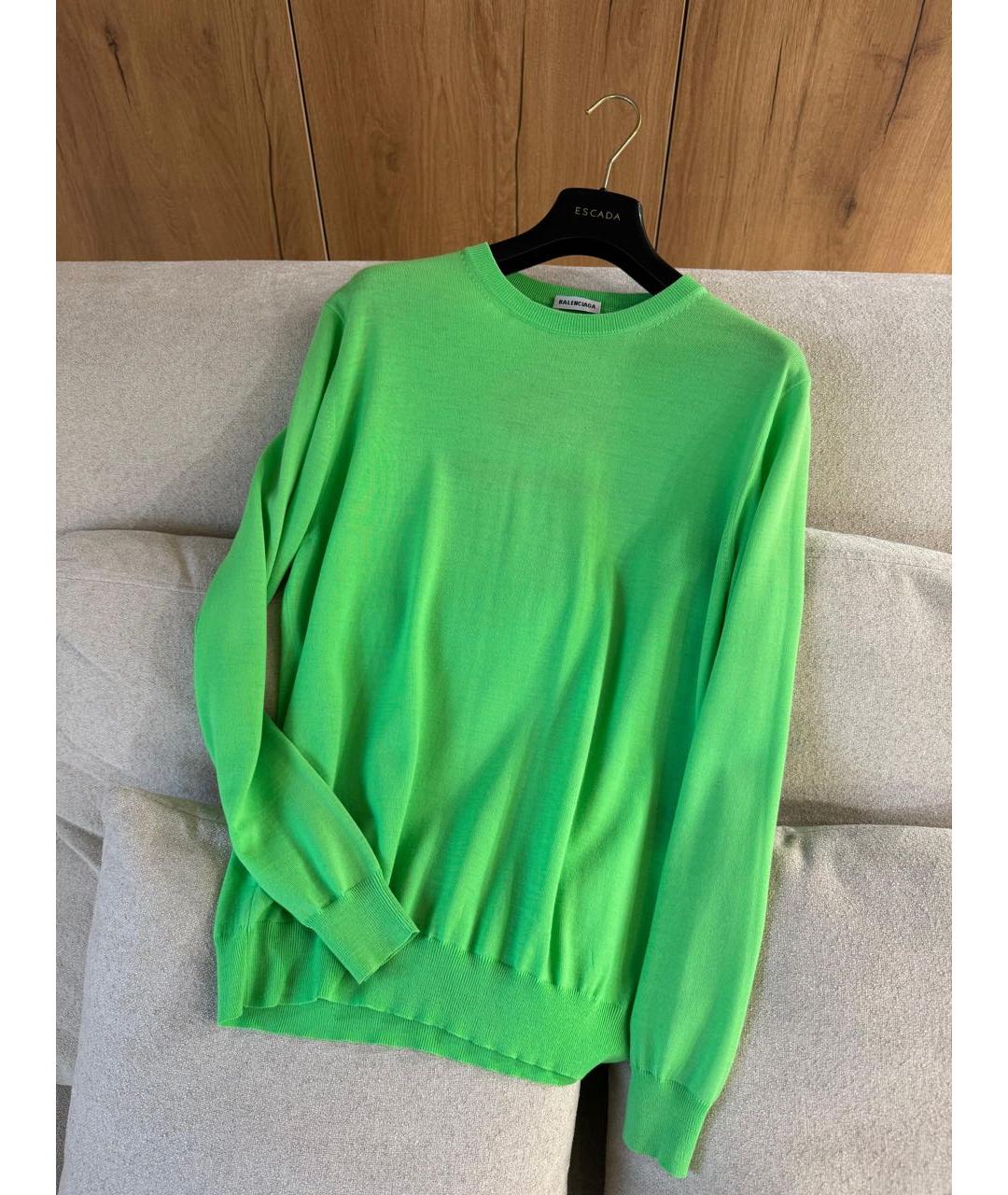 BALENCIAGA Салатовый джемпер / свитер, фото 3