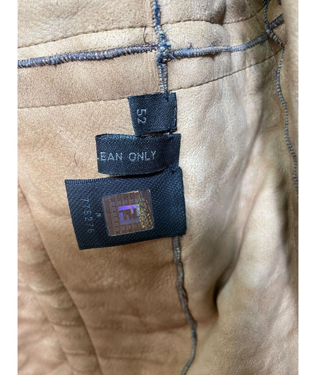 FENDI Мульти кожаная куртка, фото 6