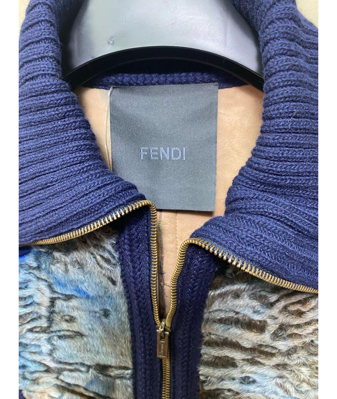 FENDI Мульти кожаная куртка, фото 3