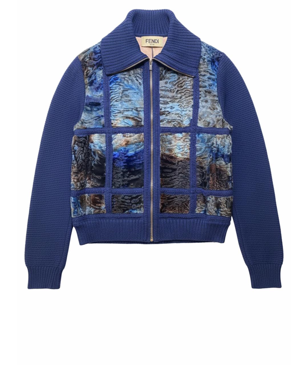 FENDI Мульти кожаная куртка, фото 1