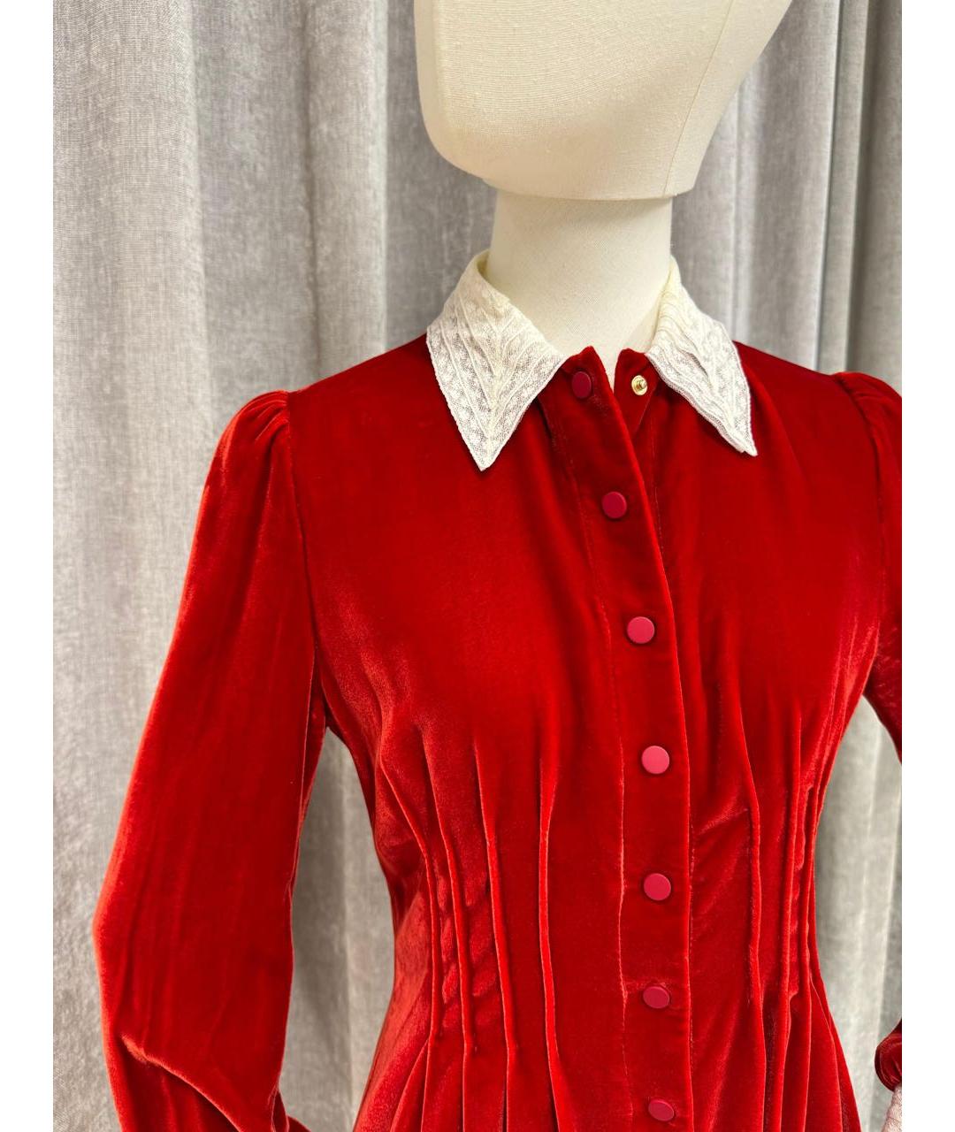 CHRISTIAN DIOR Красное повседневное платье, фото 3