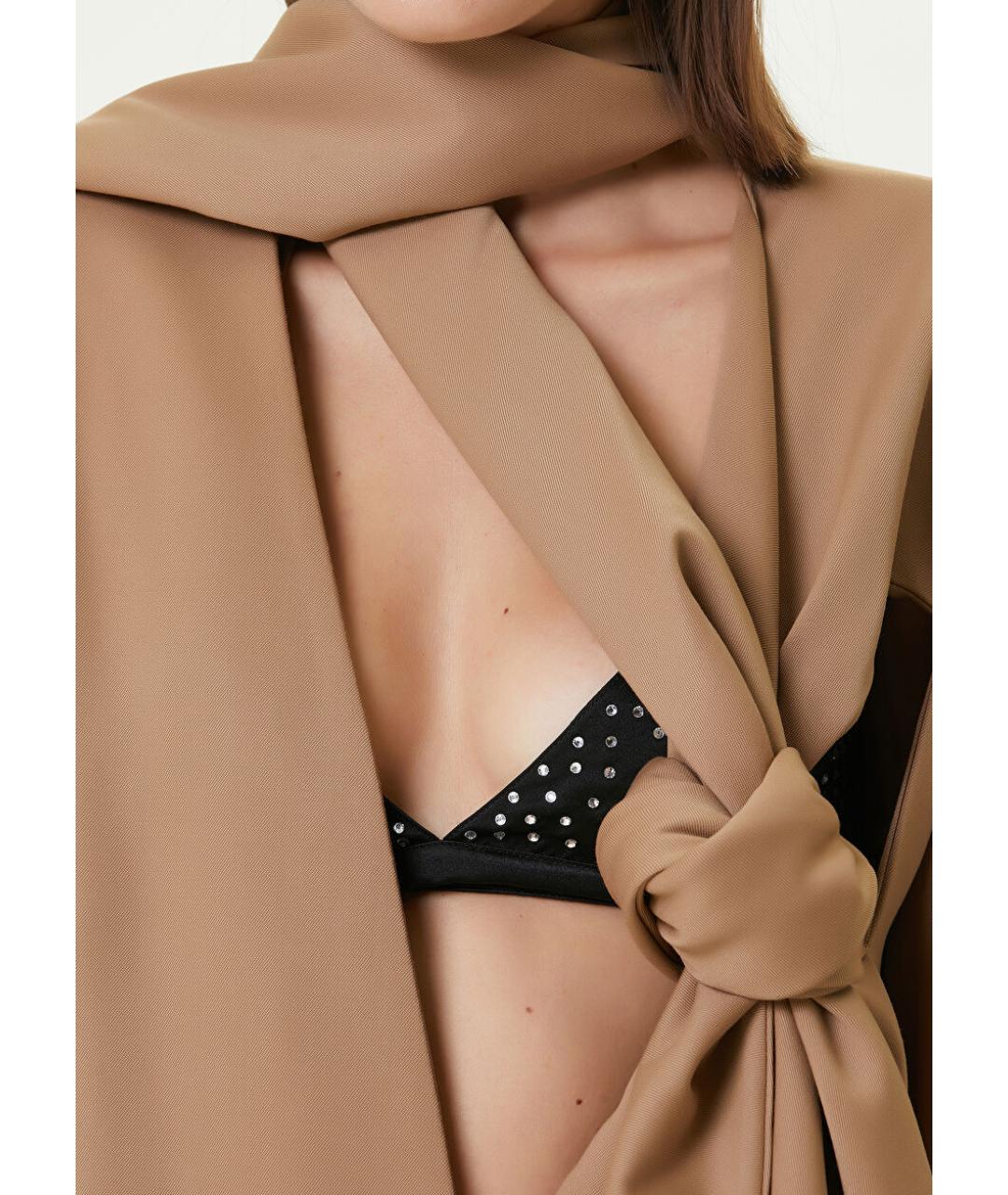 THE ATTICO Бежевый жакет/пиджак, фото 6