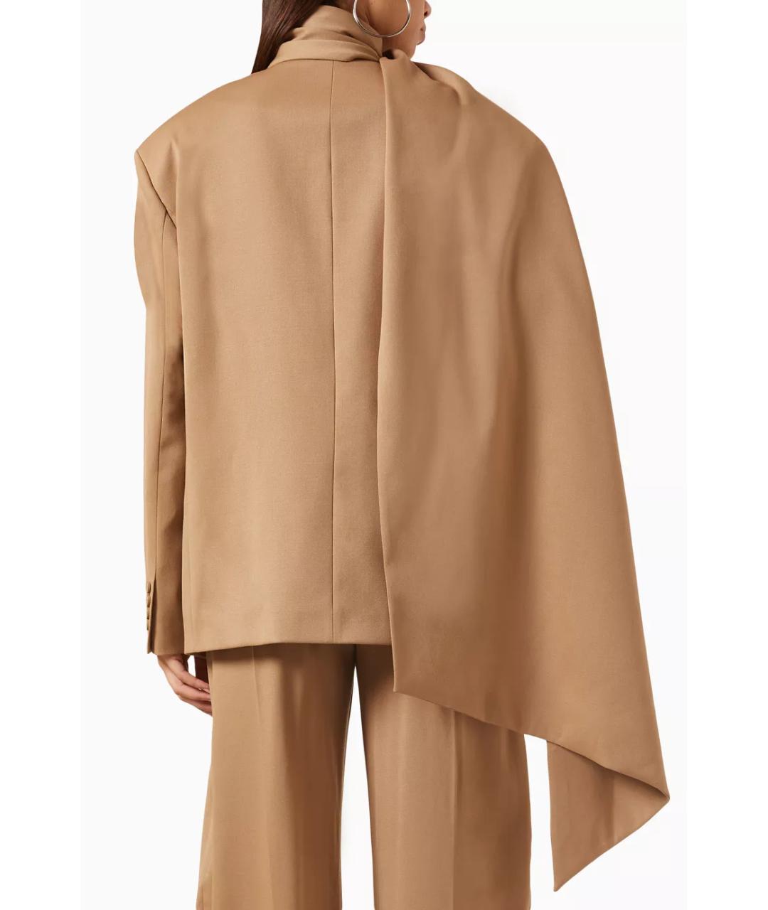 THE ATTICO Бежевый жакет/пиджак, фото 9
