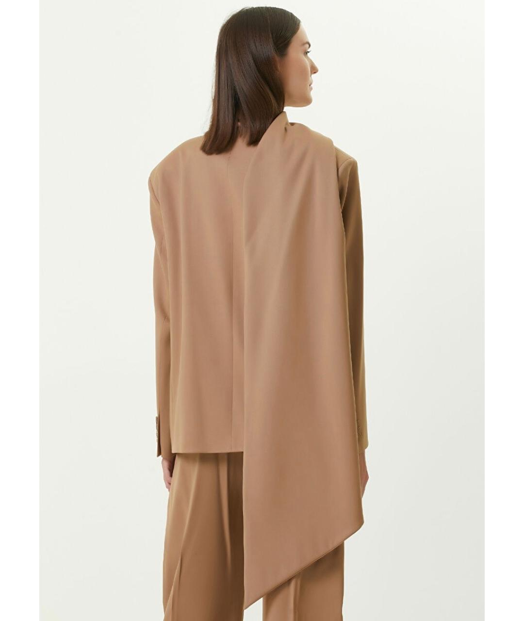 THE ATTICO Бежевый жакет/пиджак, фото 5