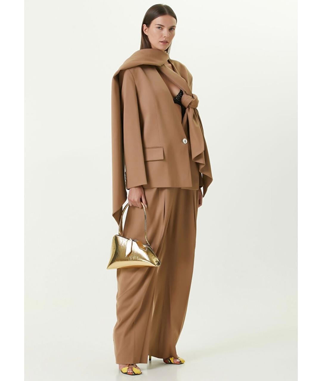 THE ATTICO Бежевый жакет/пиджак, фото 4