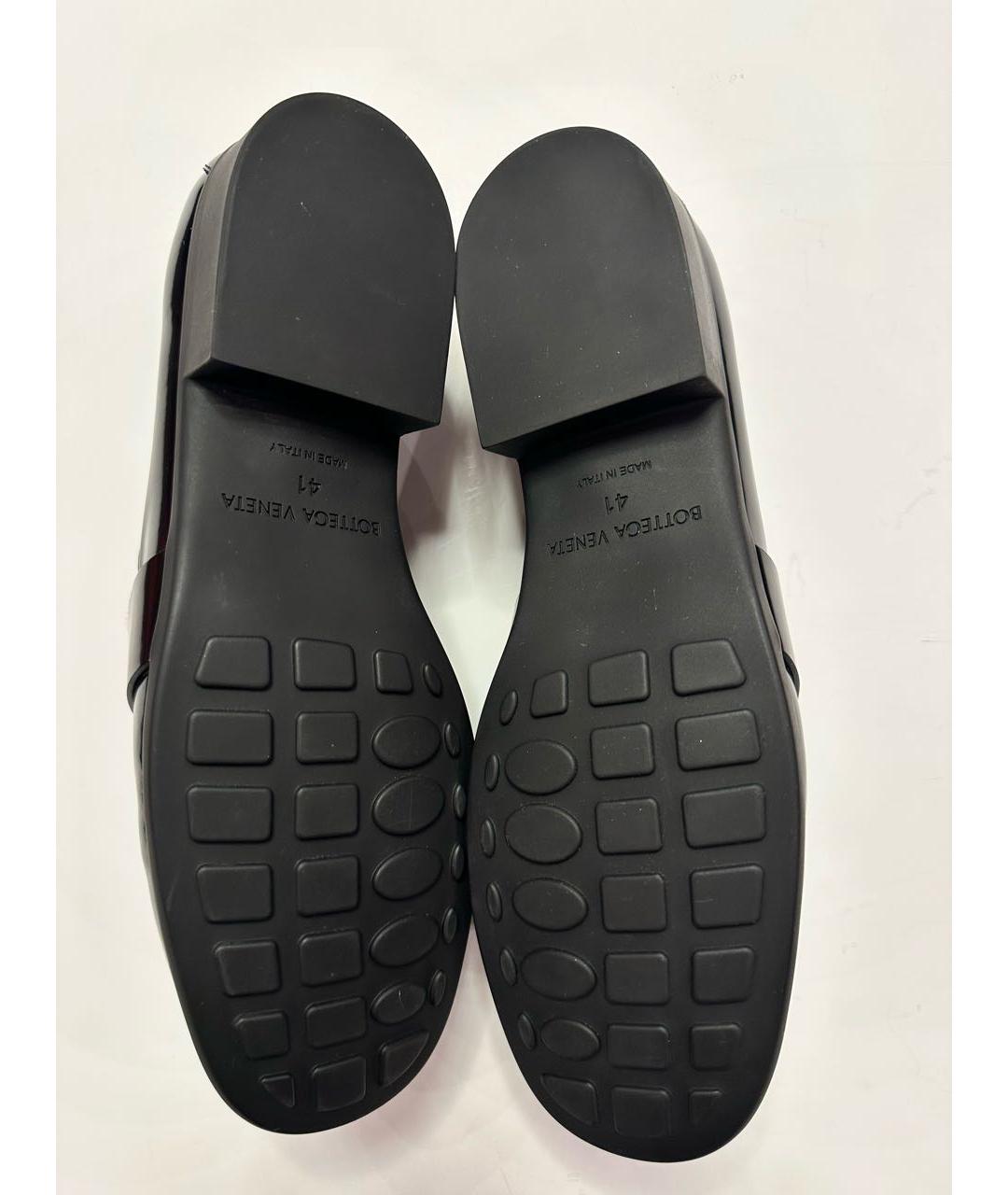 BOTTEGA VENETA Черные кожаные лоферы, фото 4