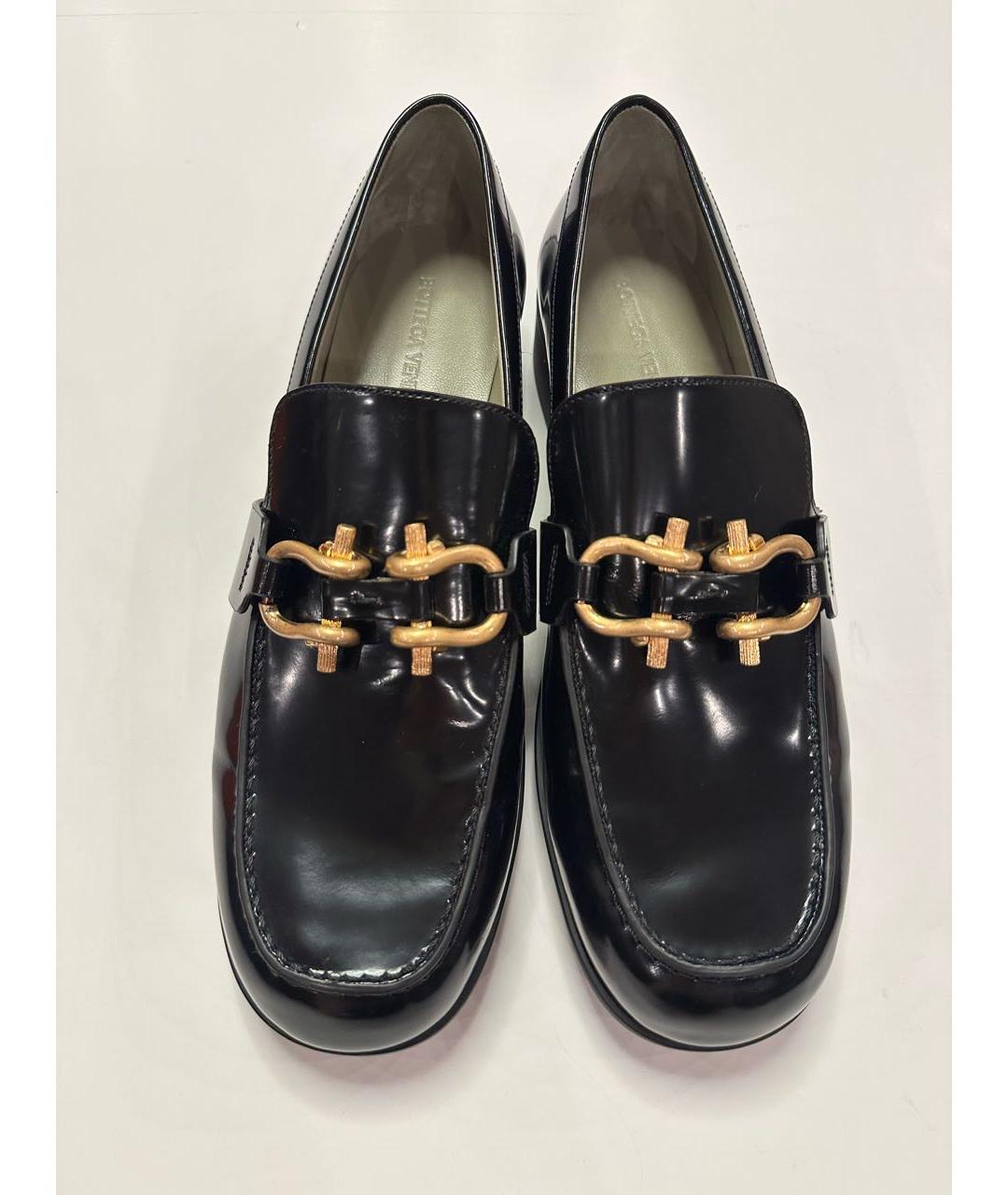 BOTTEGA VENETA Черные кожаные лоферы, фото 3