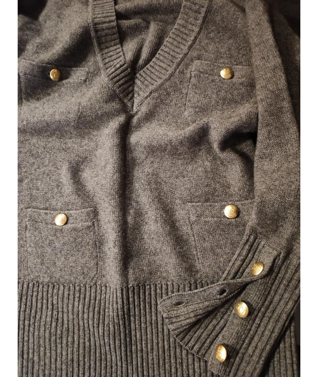 JUICY COUTURE Серый шерстяной кардиган, фото 7