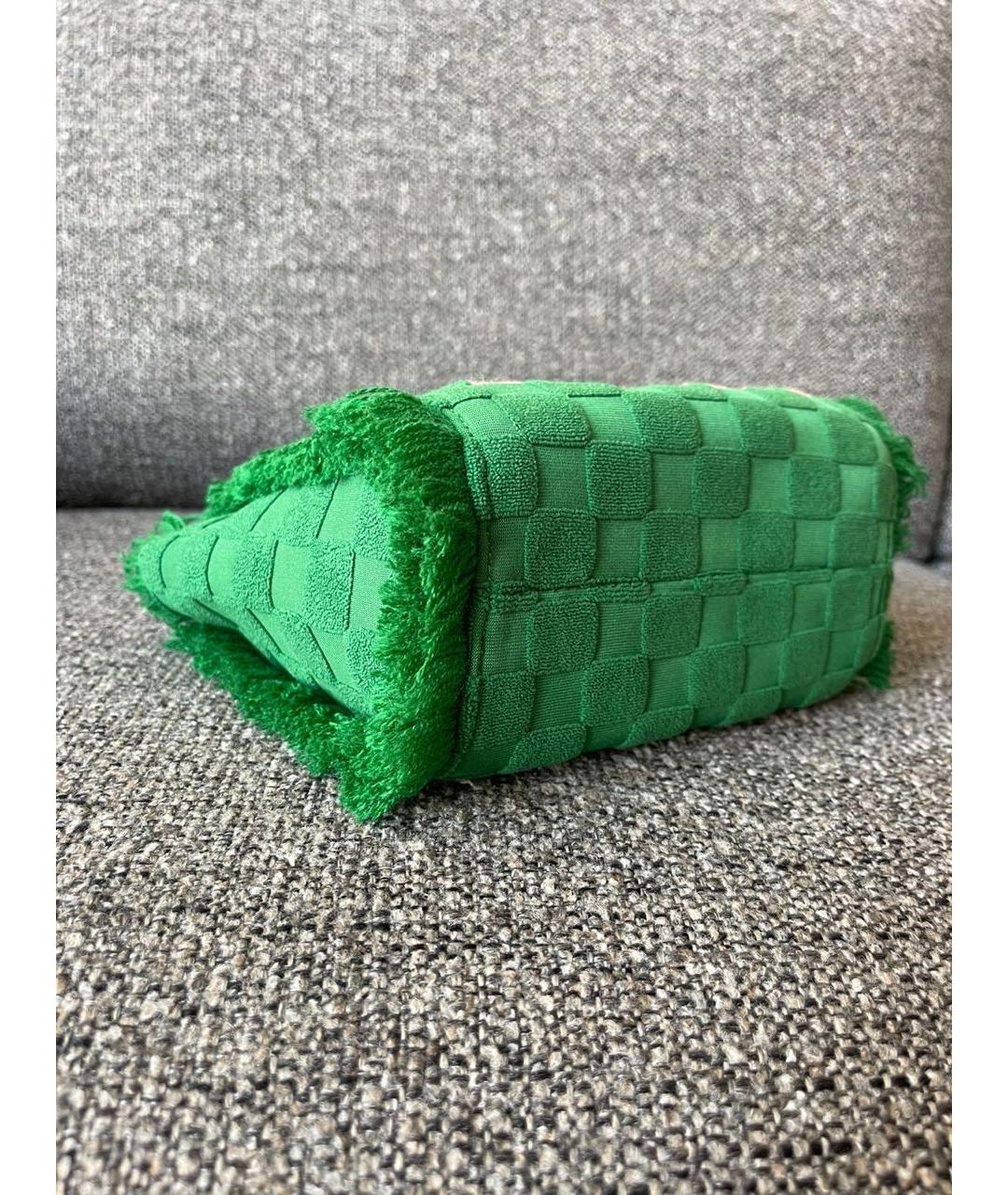 MC2 SAINT BARTH Зеленая тканевая пляжная сумка, фото 4