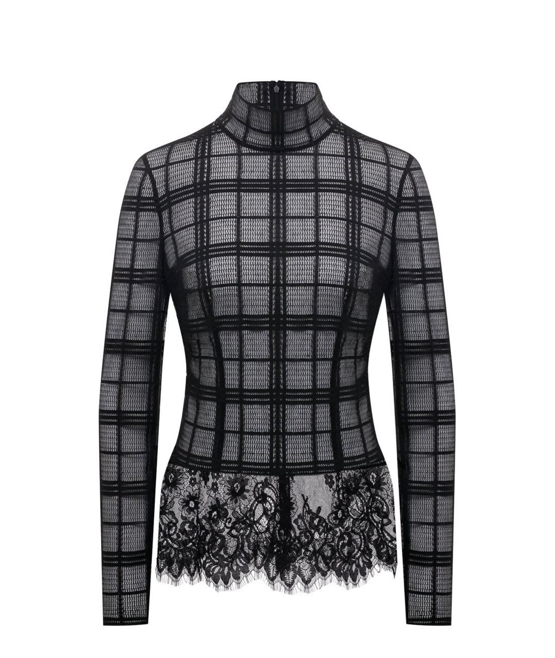 ALBERTA FERRETTI Черная кружевная блузы, фото 7