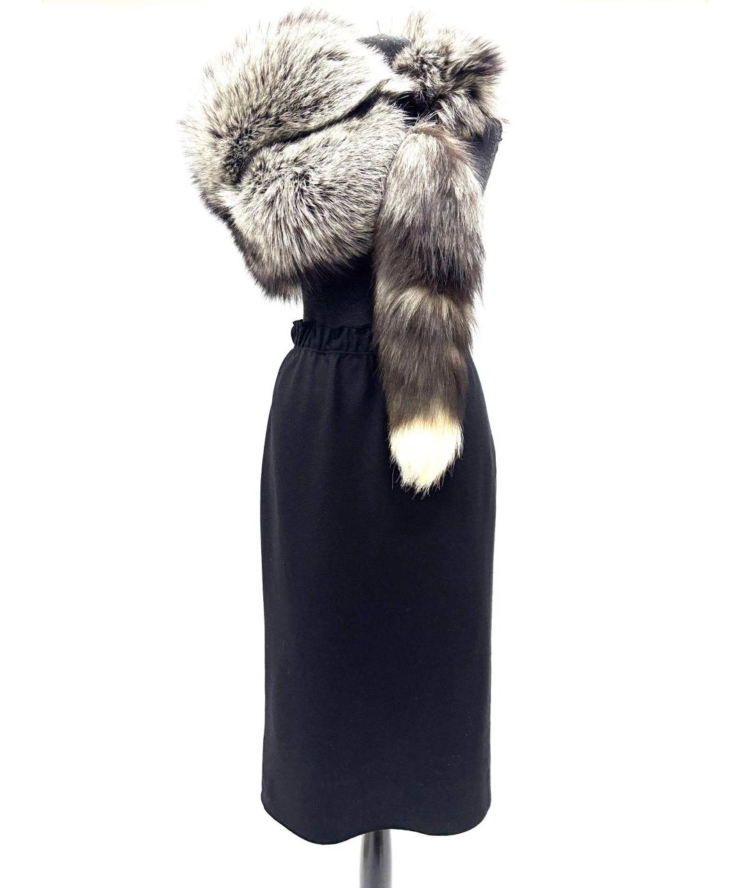 CELINE Черная шерстяная юбка миди, фото 6