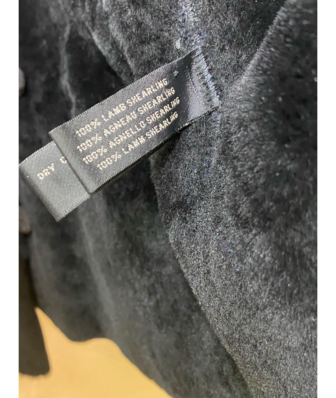 POLO RALPH LAUREN Черная меховая дубленка/шуба, фото 7