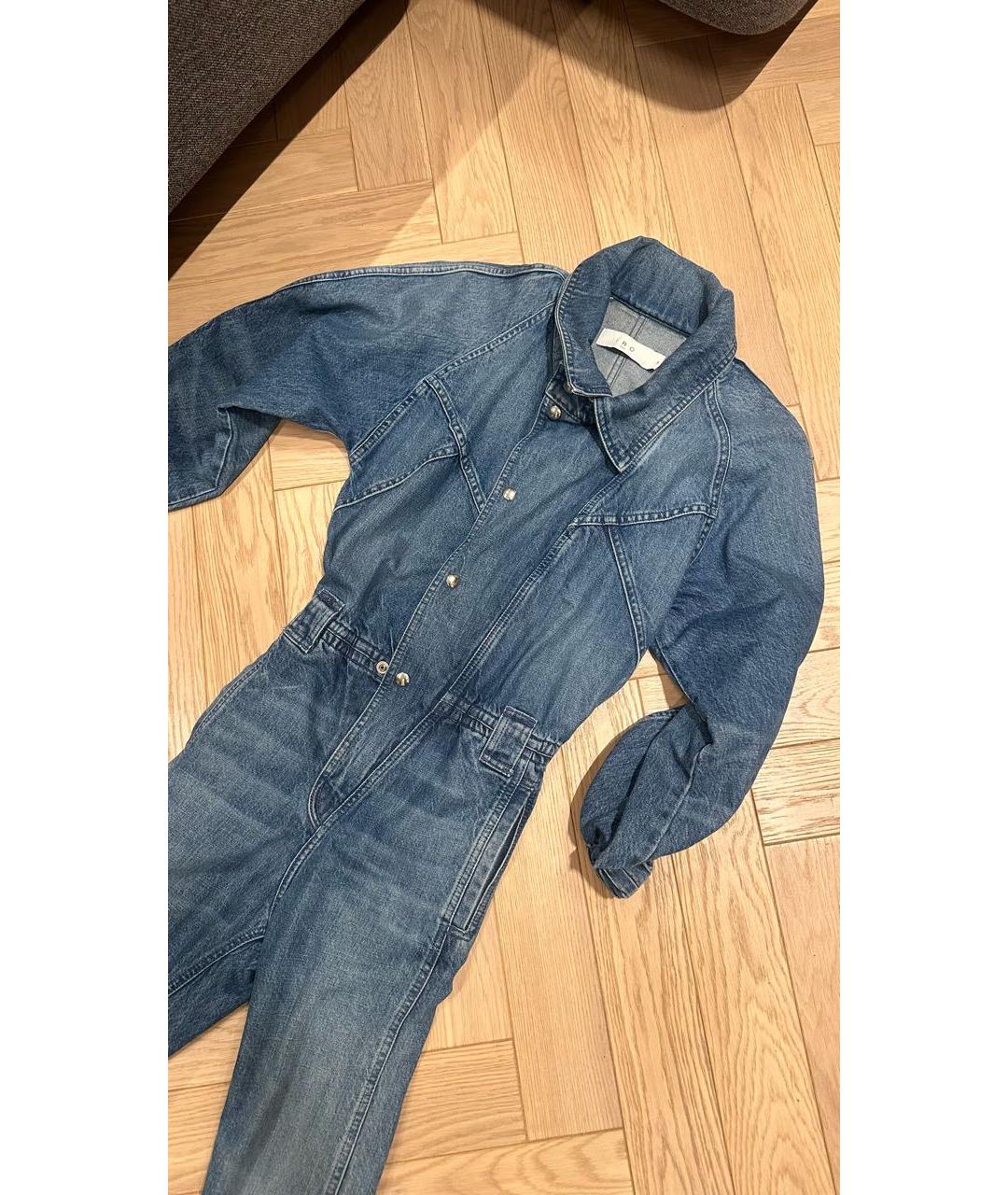 IRO Синий деним комбинезон, фото 2