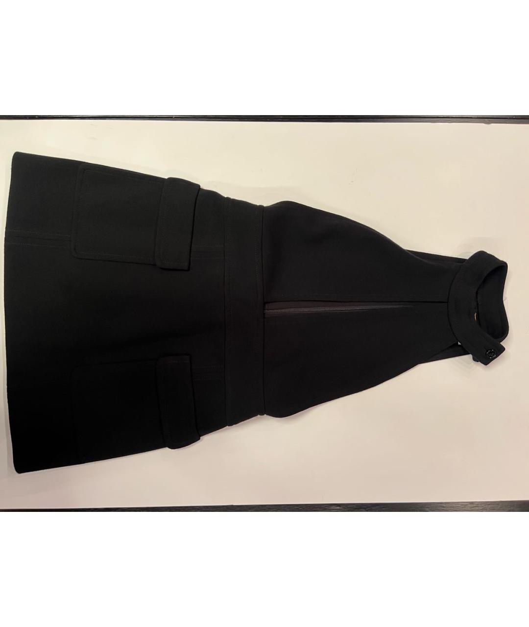 SAINT LAURENT Черное шерстяное платье, фото 3