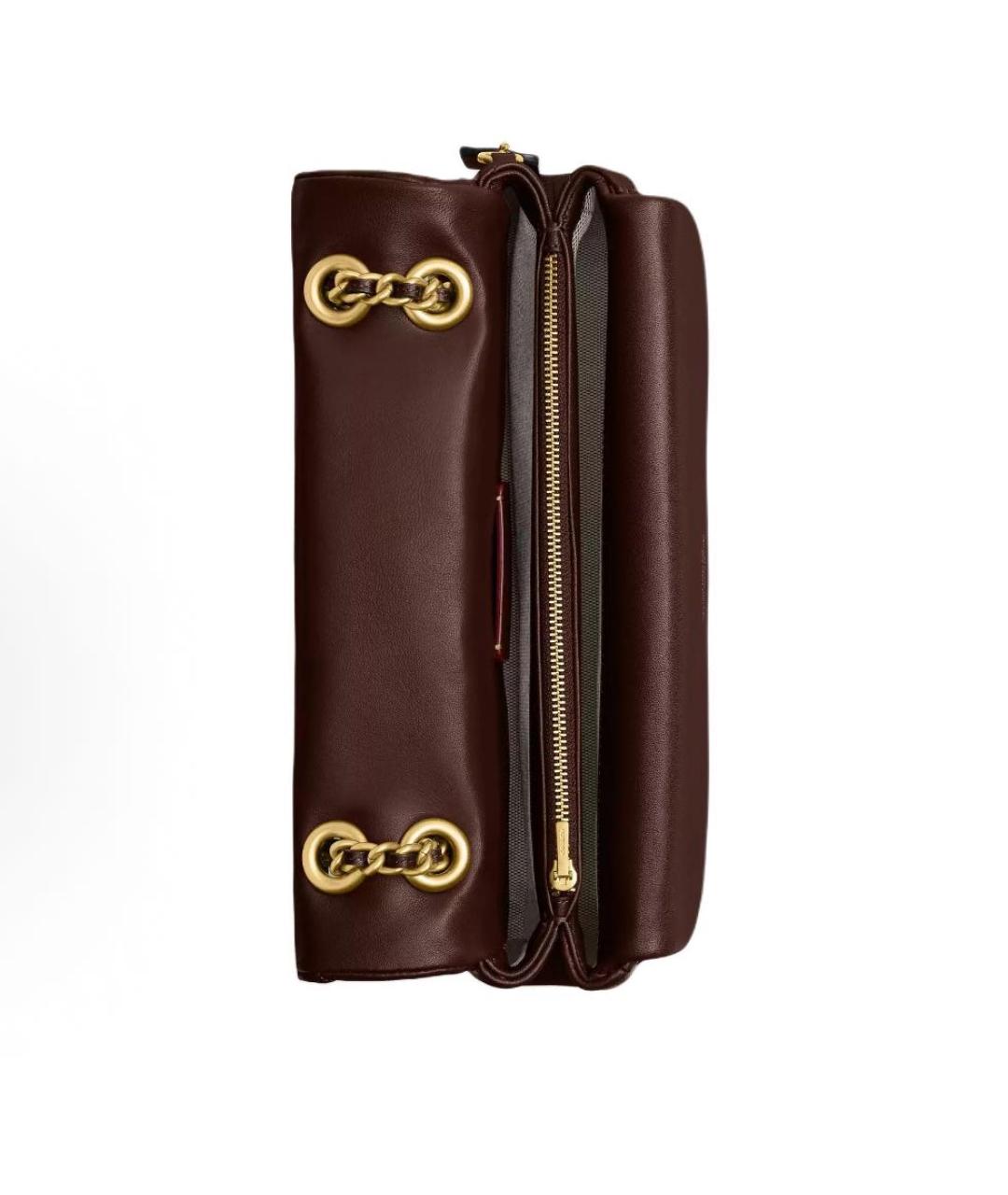 COACH Коричневая кожаная сумка через плечо, фото 5