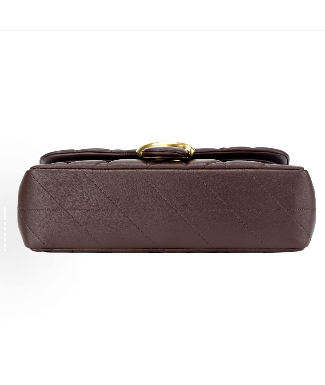 COACH Коричневая кожаная сумка через плечо, фото 6