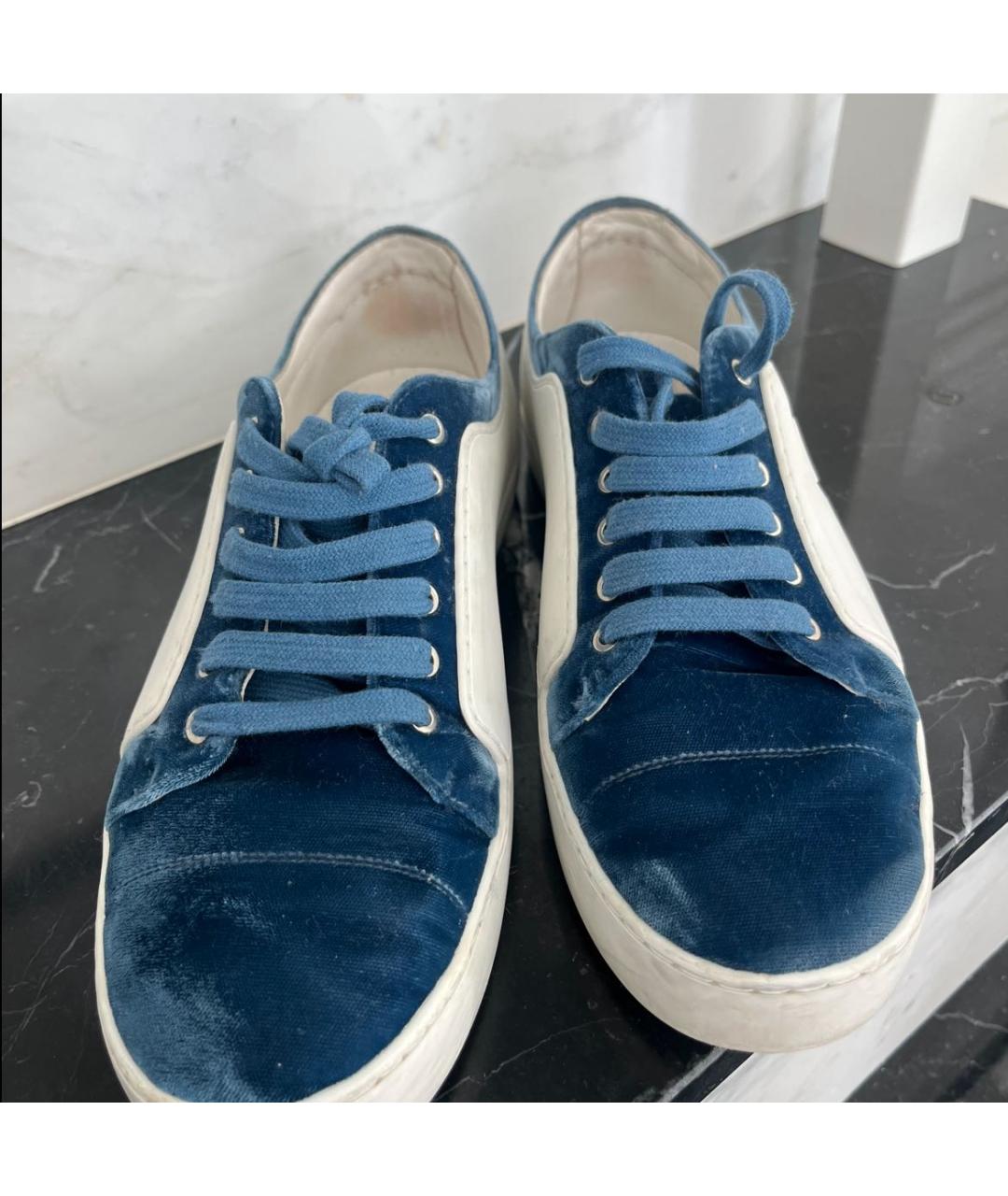 CHANEL Мульти бархатные кеды, фото 2