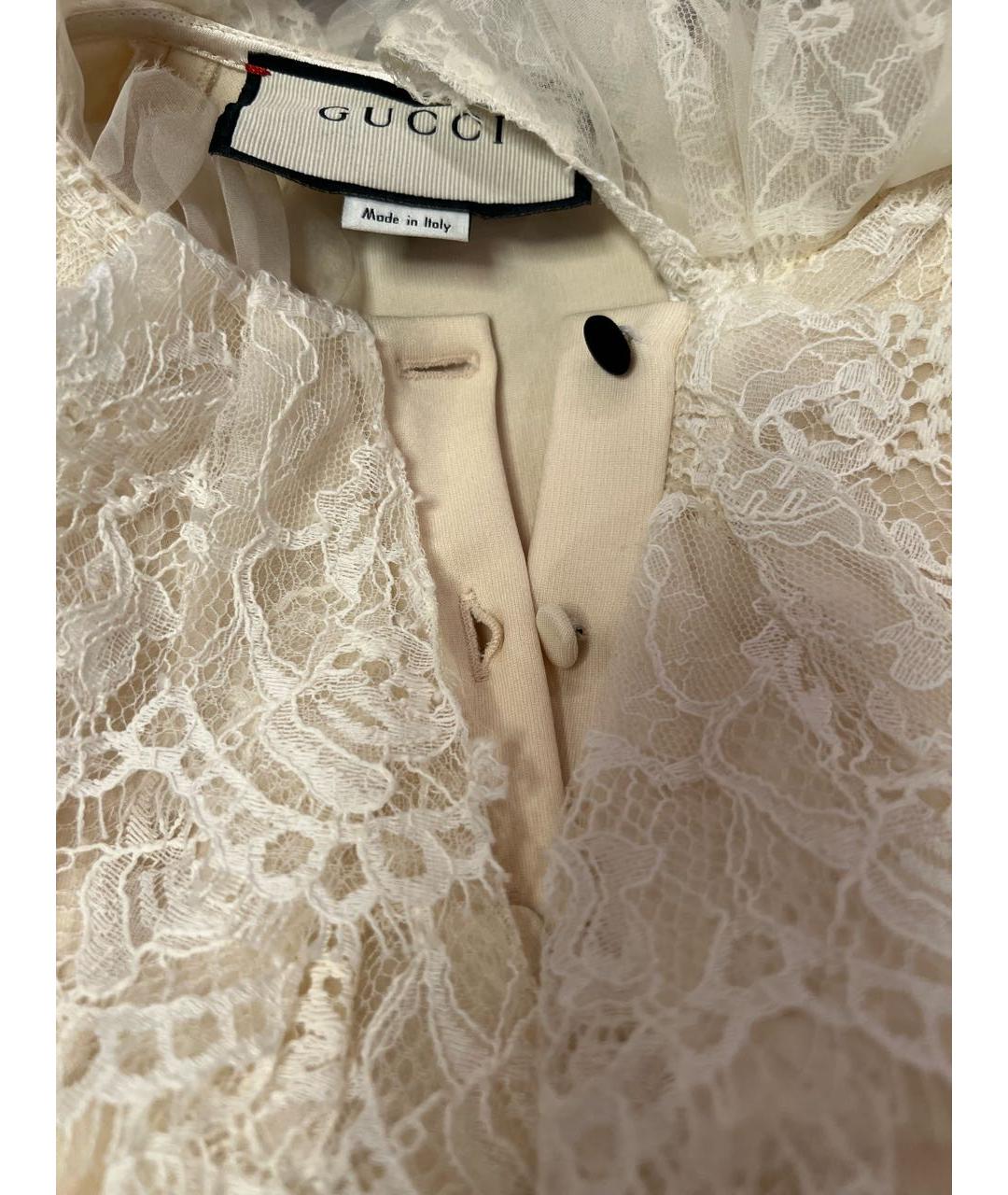 GUCCI Бежевое вискозное платье, фото 5