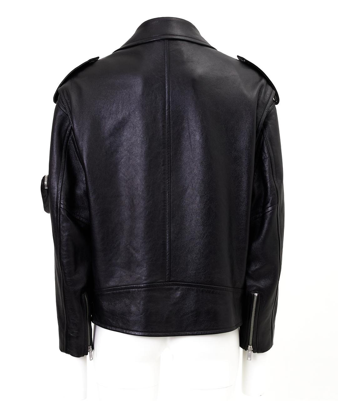 PRADA Черная кожаная куртка, фото 2