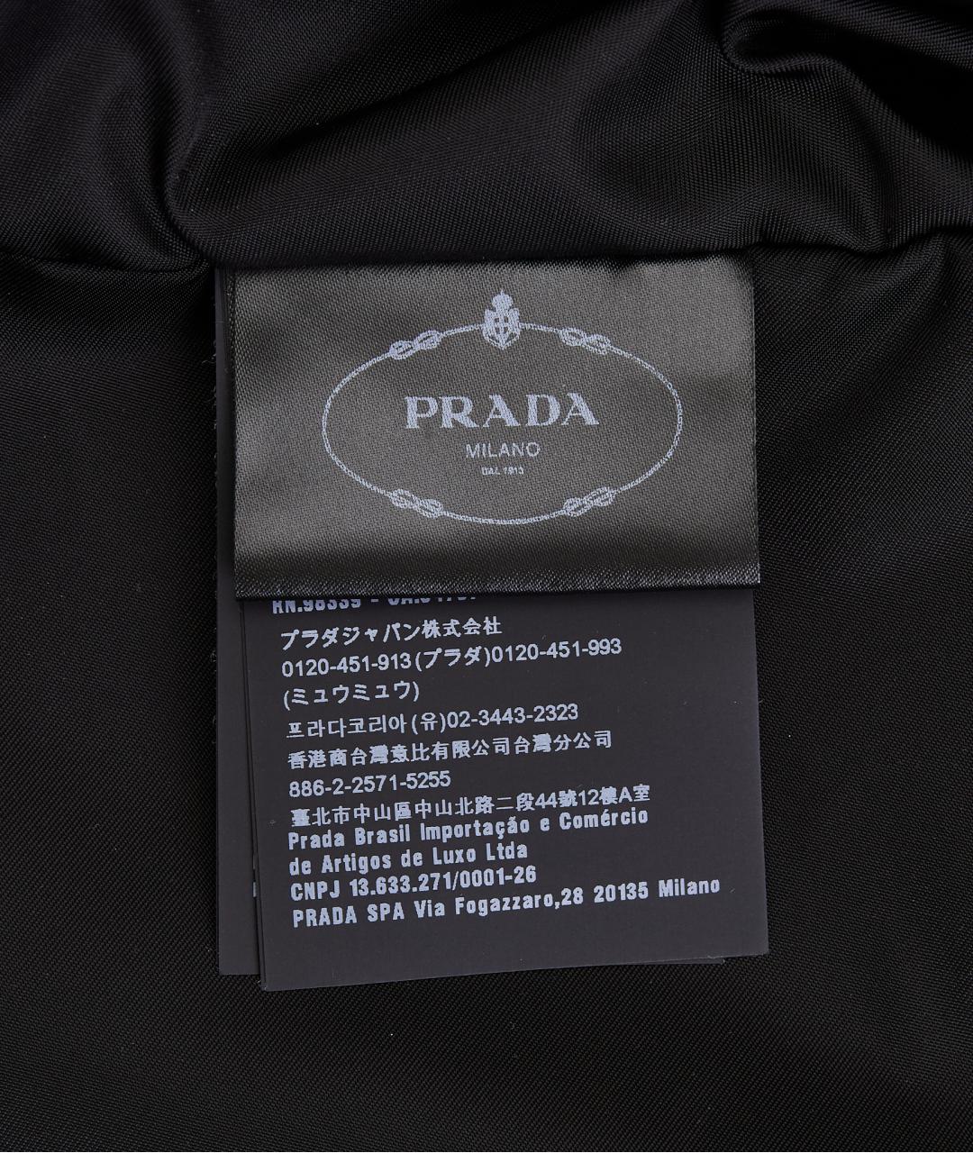 PRADA Черная кожаная куртка, фото 7