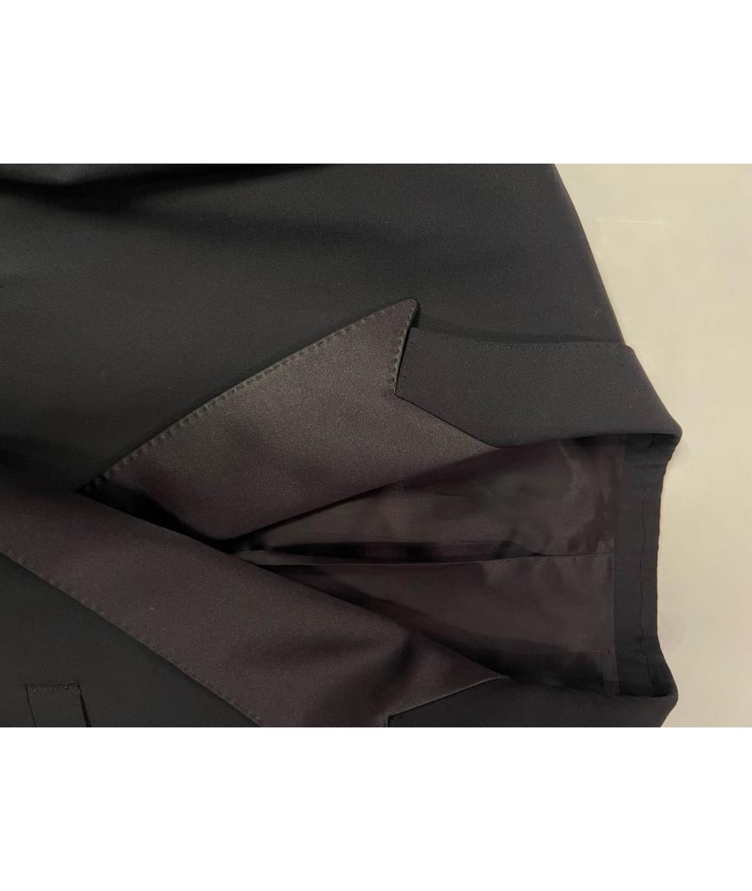 CELINE Черный шерстяной жакет/пиджак, фото 5