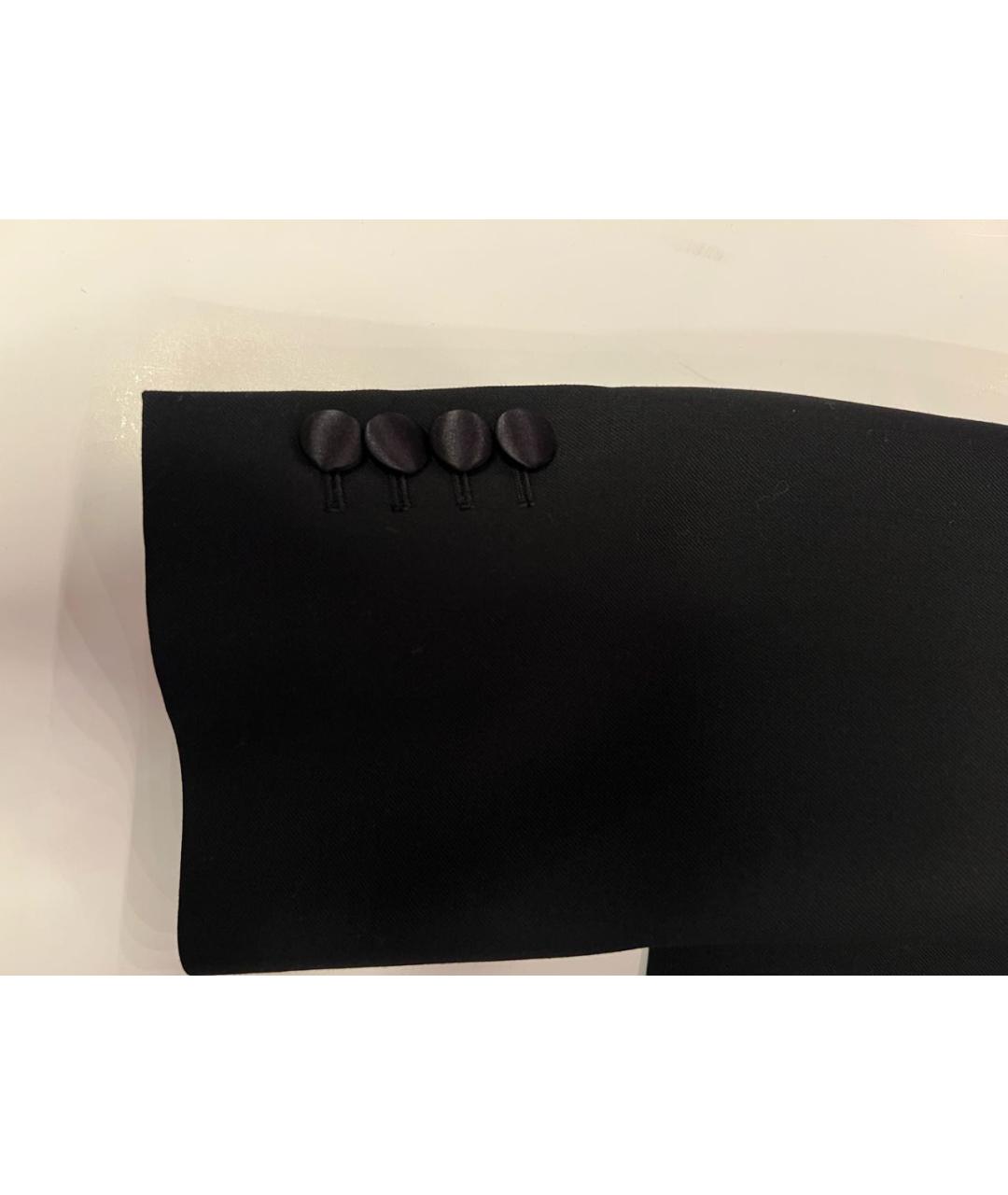 CELINE Черный шерстяной жакет/пиджак, фото 6