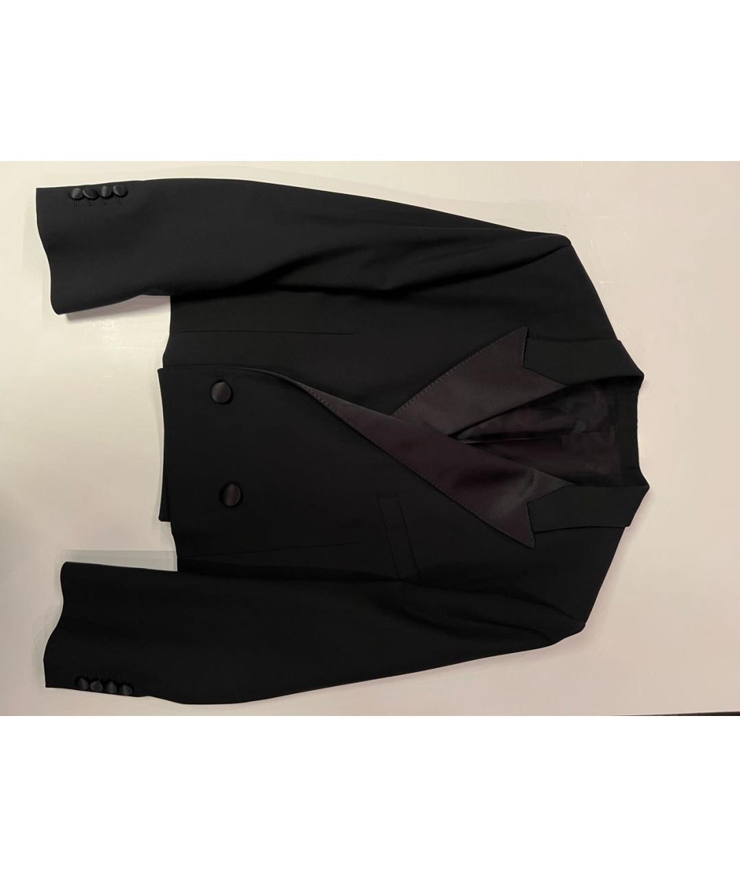 CELINE Черный шерстяной жакет/пиджак, фото 3