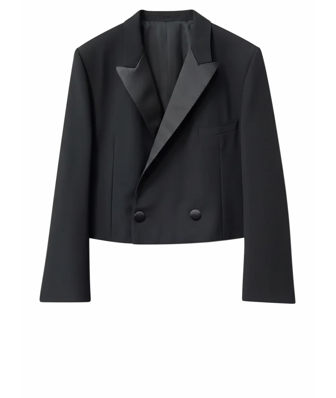 CELINE Черный шерстяной жакет/пиджак, фото 1