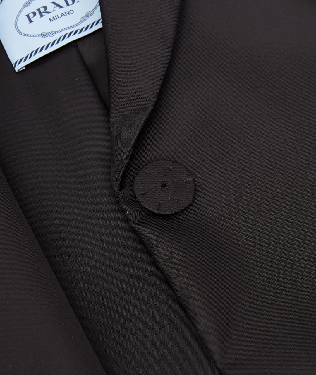 PRADA Черный ацетатный тренч/плащ, фото 5