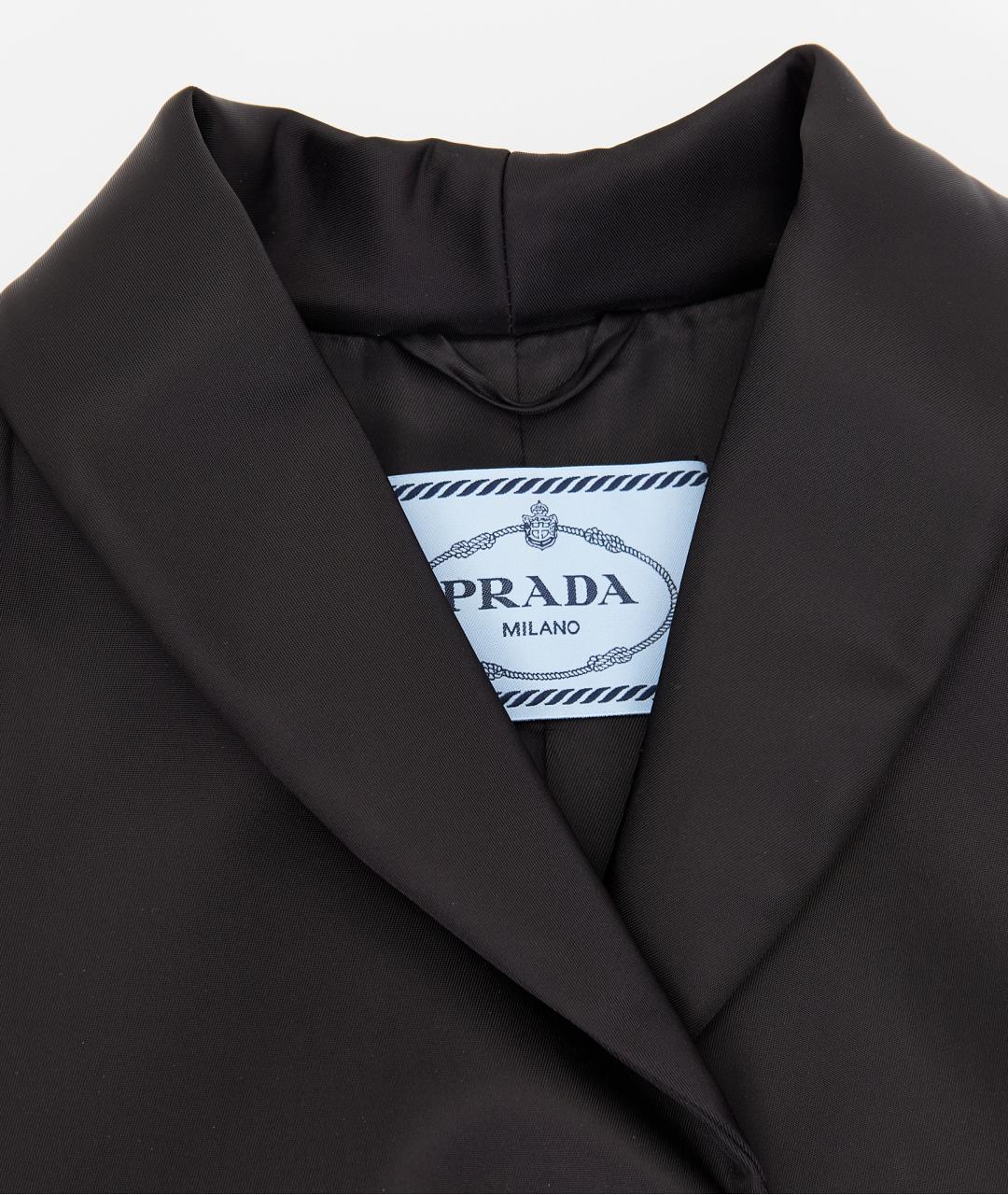 PRADA Черный ацетатный тренч/плащ, фото 4