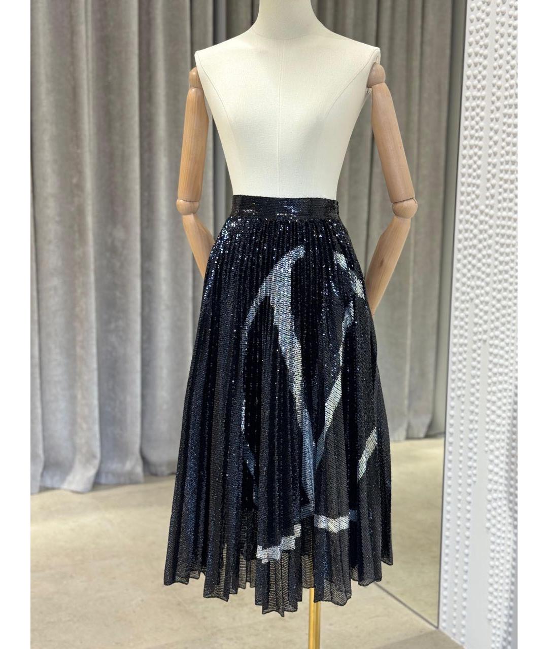 VALENTINO Черная юбка миди, фото 2