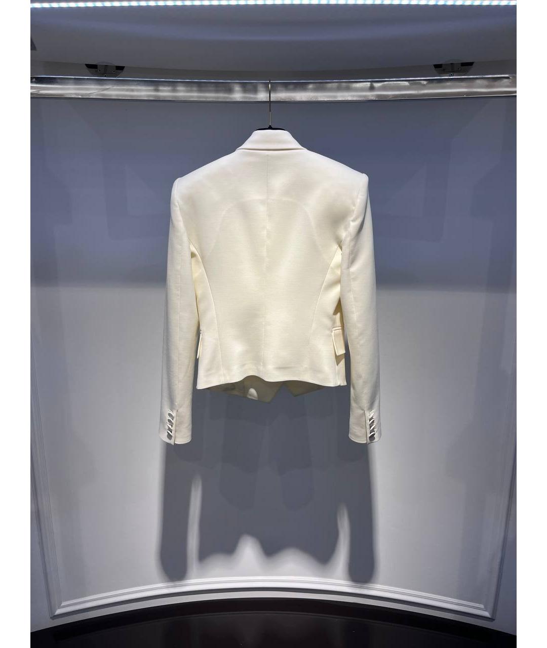 GIUSEPPE DI MORABITO Белый шерстяной жакет/пиджак, фото 3